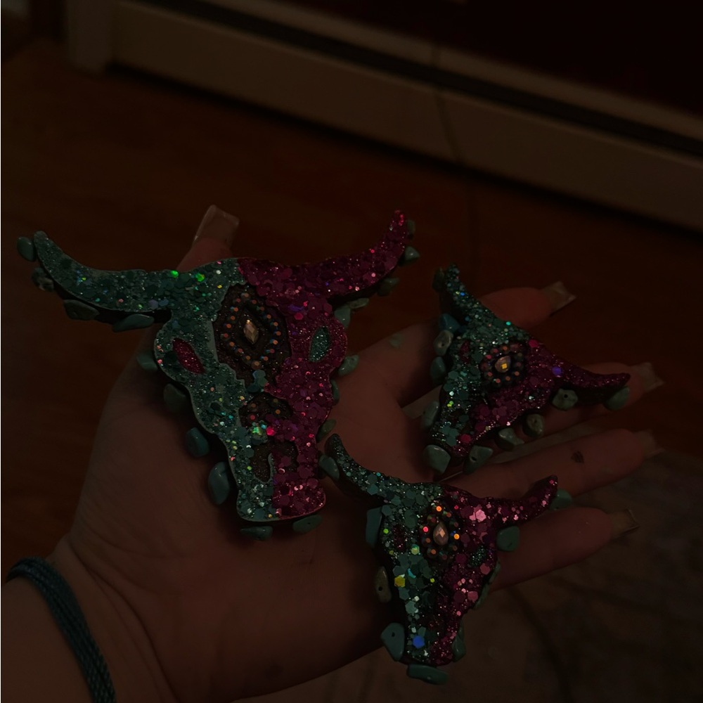 Colorful Bull Head Key Holder